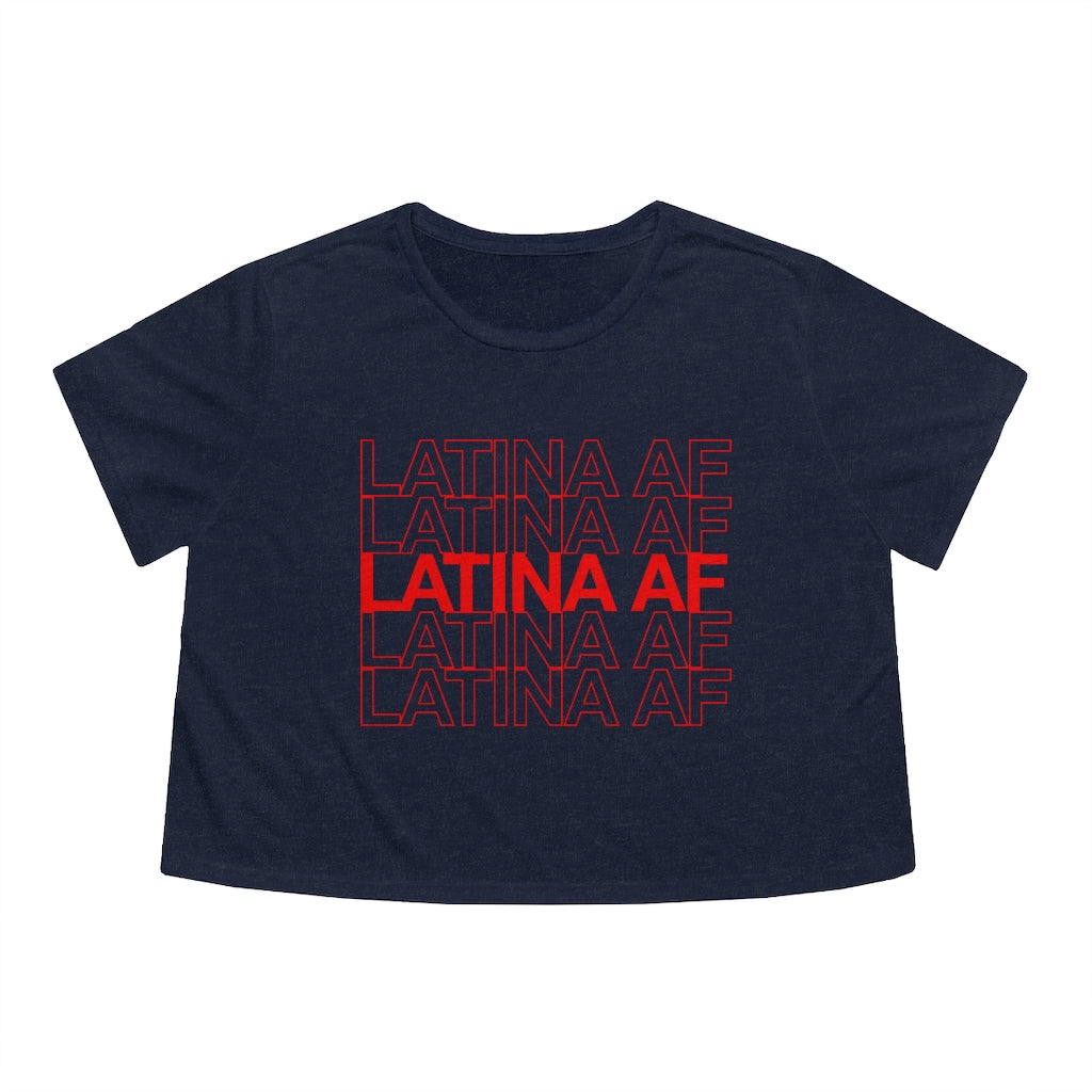 Women's Latina AF Flowy Cropped Tee